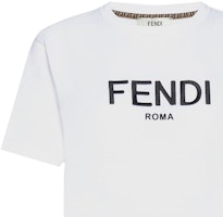 (W) FENDI Logo Crewneck Baju-T Putih SS23. FS7254ALCAF0ZNM Purchase (W) FENDI Logo Crewneck Baju-T Putih SS23. FS7254ALCAF0ZNM