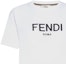 Purchase (W) 펜디 로고 크루넥 화이트 티셔츠 SS23. FS7254ALCAF0ZNM