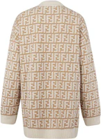Lookbook (W) FENDI 經典Logo提花針織毛衣 米色 FW22. FZX862ALOJF0QU5