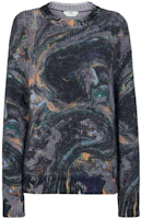 Order (Women) FENDI Marble Pattern Crewneck Long Sleeve Sweater Multicolor. FZX750AGITF1FLH