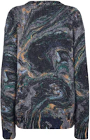 Lookbook (Women) FENDI Marble Pattern Crewneck Long Sleeve Sweater Multicolor. FZX750AGITF1FLH