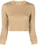 Buy (Women) FENDI Metallic FF Pattern Knit Pullover Sweater Gold SS22. FZX816AJTIF0VT1