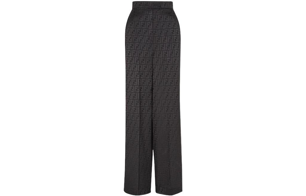 Order (W) FENDI Seluar Santai Potongan Lurus Monogram Sutera. FR6375AJ0ZF0GME