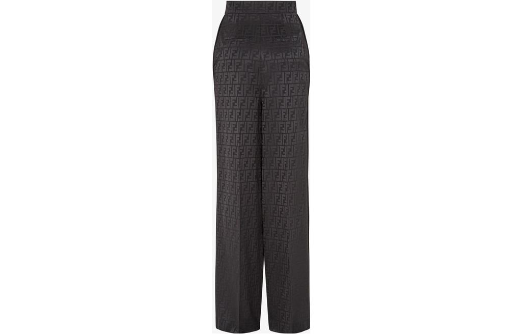 Lookbook (W) FENDI Seluar Santai Potongan Lurus Monogram Sutera. FR6375AJ0ZF0GME