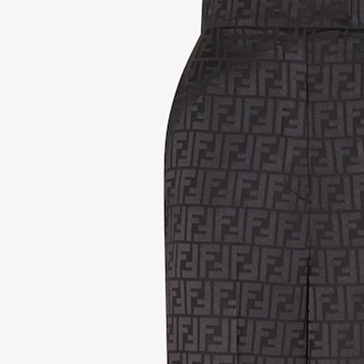 Purchase (W) FENDI Seluar Santai Potongan Lurus Monogram Sutera. FR6375AJ0ZF0GME