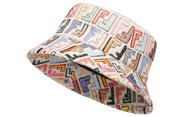 Order (W) FENDI 多色窄邊桶帽搭配標誌款式帽子。 FXQ699-APXR-F1N50