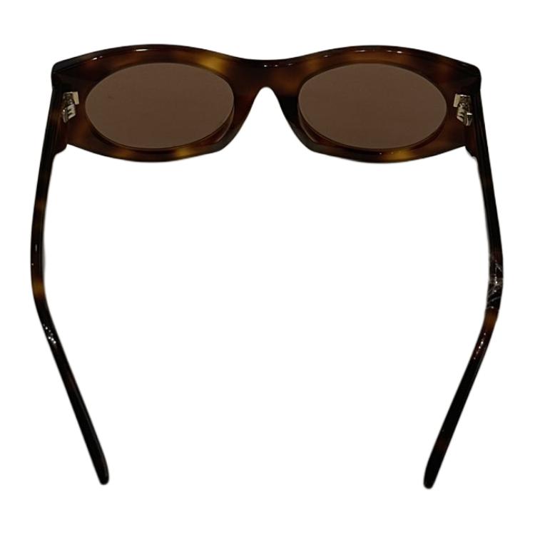 (Women) FENDI  Oval Tortoiseshell Sunglasses with Logo Design. FE40125F5353E 圖 3