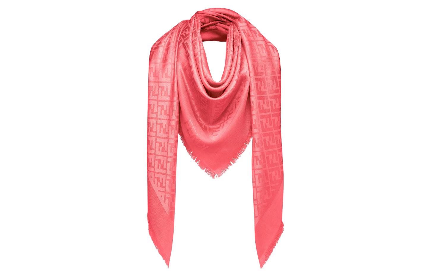 (Women) FENDI  Pink Printed Fashion Minimalist Shawl. FXT069AJW7F1L2I