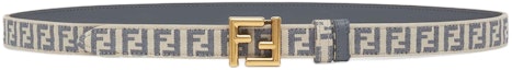 Order (Women) FENDI Reversible F Logo Leather Belt Blue 2CM Wide. 8C0719ARN0F1OPZ