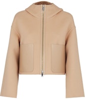 (Women) FENDI Reversible Solid Zipper Hoodie Jacket Beige Brown. FJ6993A5HDF1BW7 (Women) FENDI Reversible Solid Zipper Hoodie Jacket Beige Brown. FJ6993A5HDF1BW7