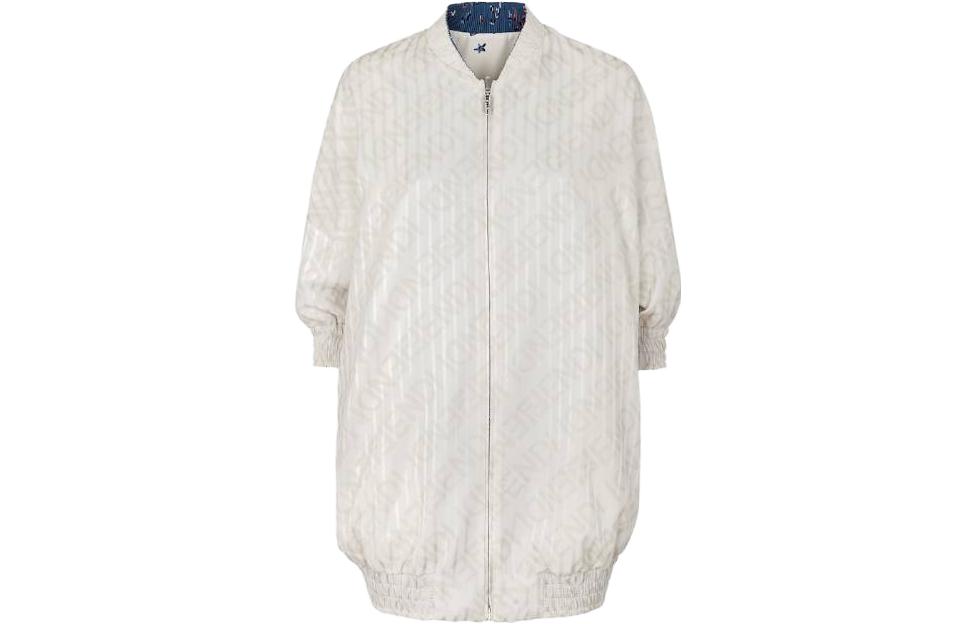 Shop (W) FENDI Jaket Bercetak Zip-Up Boleh Balik Pelbagai Warna FJ7414ANR4F1KE5