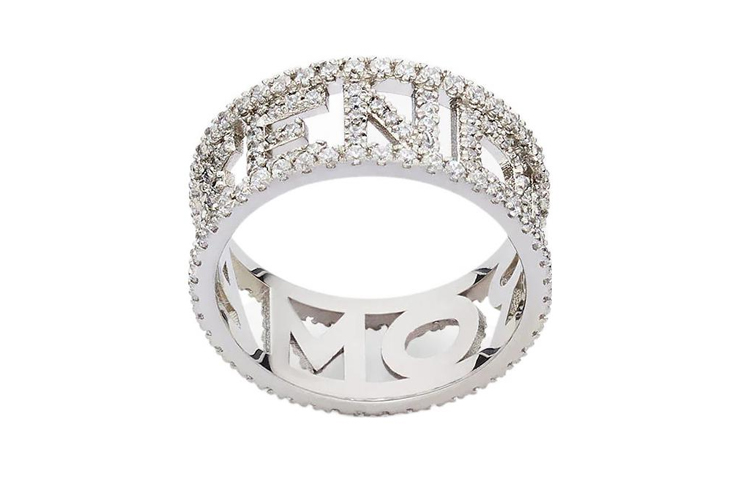 (Women) FENDI  Silver Ring - Fashionable, Minimalist, Classic, and Comfortable. 8AH869AMAMF1KAY