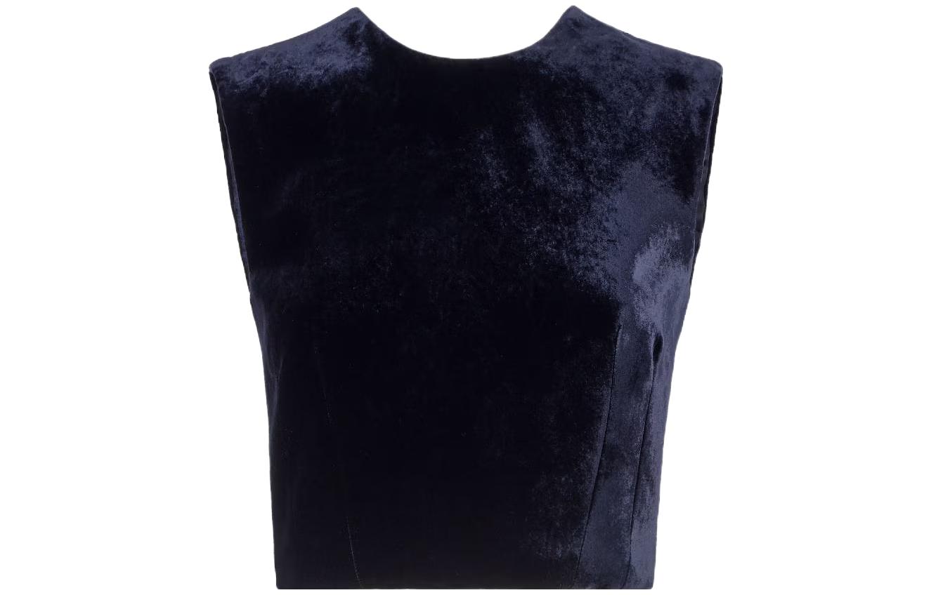 Order (W) FENDI 無袖寬版圓領T恤 深藍色 FS8105AM3ZF1M2F