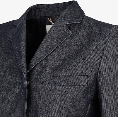 (W) FENDI Jaket Denim Lengan Panjang Biru dengan Butang Warna Solid FLF765AQ90F1M2F Purchase (W) FENDI Jaket Denim Lengan Panjang Biru dengan Butang Warna Solid FLF765AQ90F1M2F