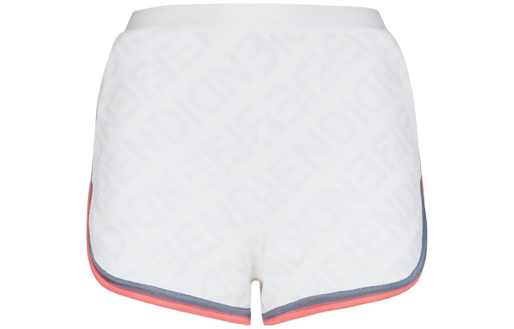 (Women) FENDI  Striped Elastic Waist Casual Shorts - Multicolor. FZR797ANZEF0ZNM