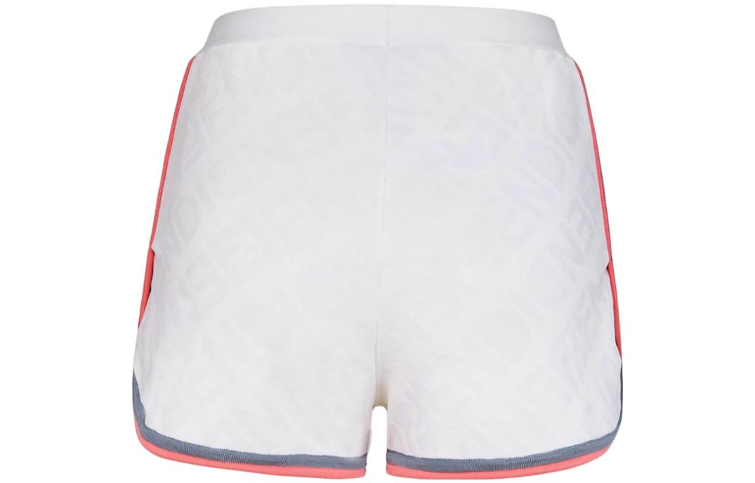 Lookbook (W) FENDI Celana Pendek Santai Pinggang Elastis Bergaris - Multicolor. FZR797ANZEF0ZNM