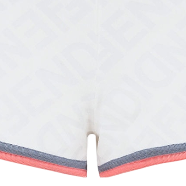 Sizing (W) FENDI Celana Pendek Santai Pinggang Elastis Bergaris - Multicolor. FZR797ANZEF0ZNM