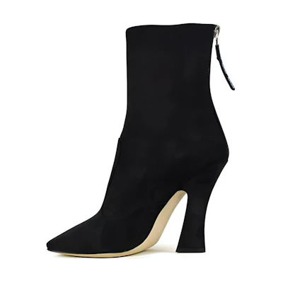 (W) Fendi Ankle Boot 'Black Velvet Fashion'