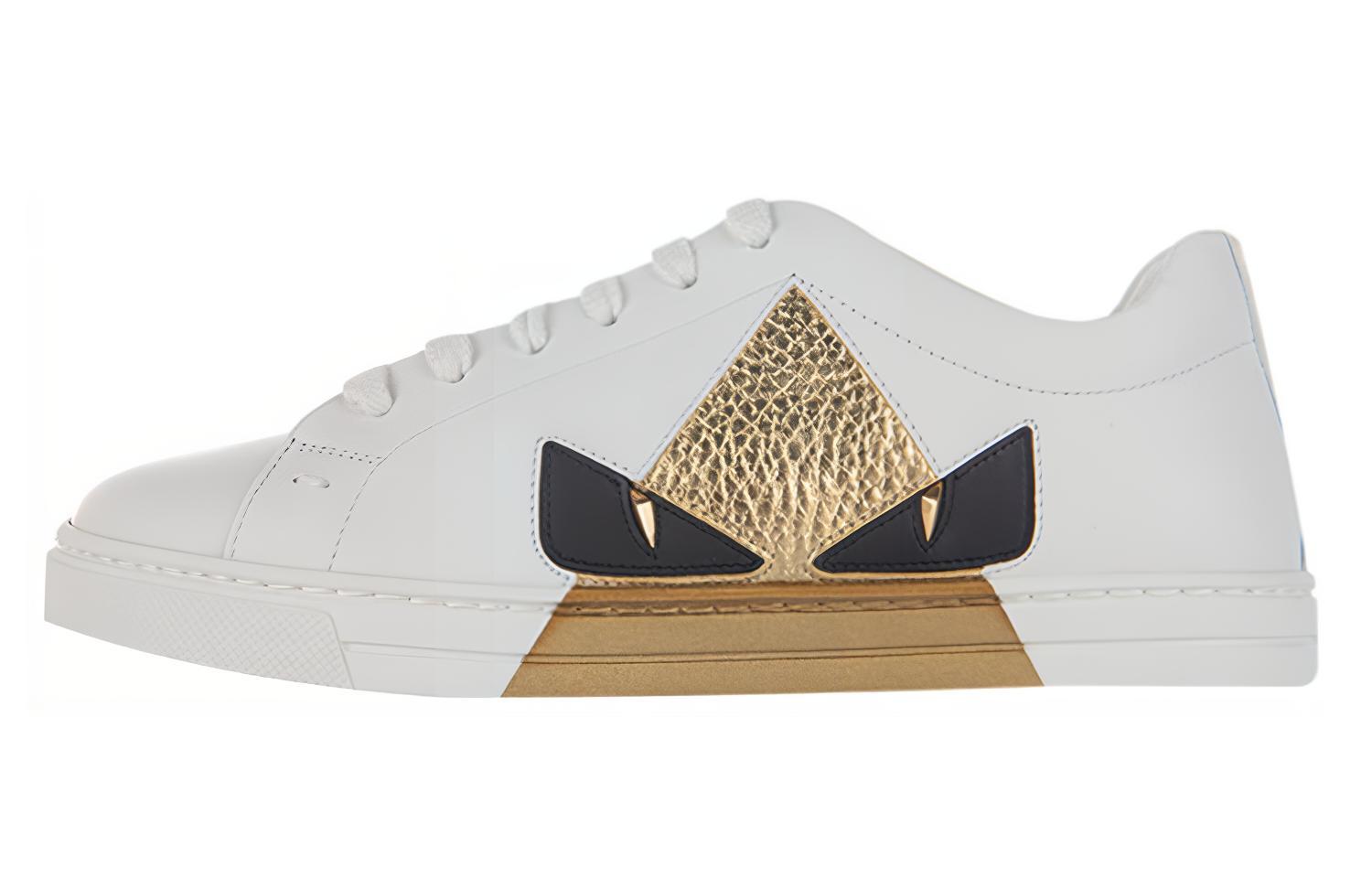 (Women) Fendi Bag Bugs Low Top 'White Leather' 8E6822AK12F14YR