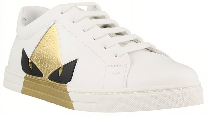 (Women) Fendi Bag Bugs Low Top 'White Leather' 8E6822AK12F14YR Lookbook (Women) Fendi Bag Bugs Low Top 'White Leather' 8E6822AK12F14YR