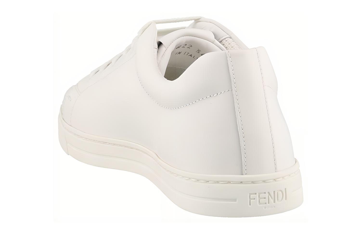 Shop (W) Fendi Bag Bugs Lage Sneakers ''Wit Leer'' 8E6822AK12F14YR