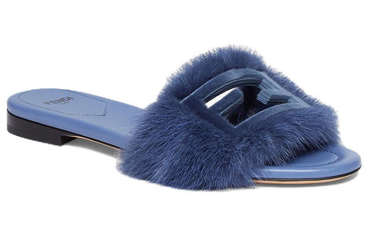 (W) Fendi Baguette 'Blue Fur Slide' 圖 3