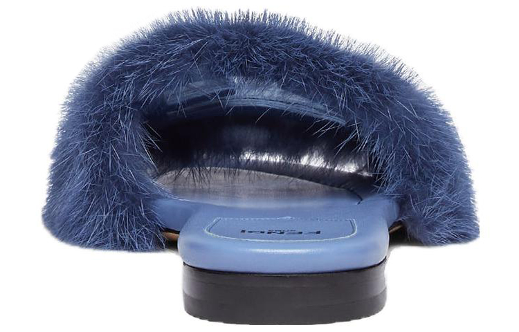 (W) Fendi Baguette 'Blue Fur Slide' 圖 5