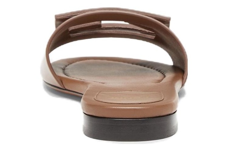 (W) Fendi Baguette 'Brown Leather Slip-On Flat Sandal' 圖 4