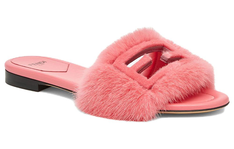 Order (W) 펜디 바게트 핑크 오픈토 슬리퍼 (Fendi Baguette pink open-toe slipper) 8R8136AKXPF1KES