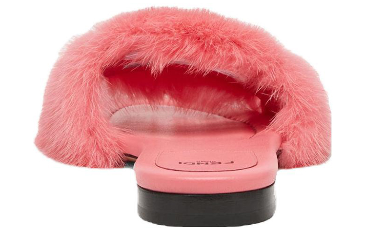 Shop (W) 펜디 바게트 핑크 오픈토 슬리퍼 (Fendi Baguette pink open-toe slipper) 8R8136AKXPF1KES