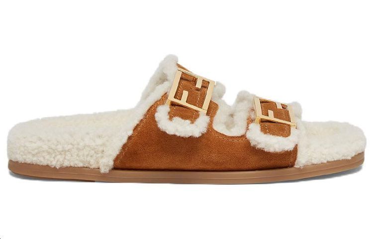 (W) Fendi Baguette 'Velvet Fashion Sandal Brown' 圖 2