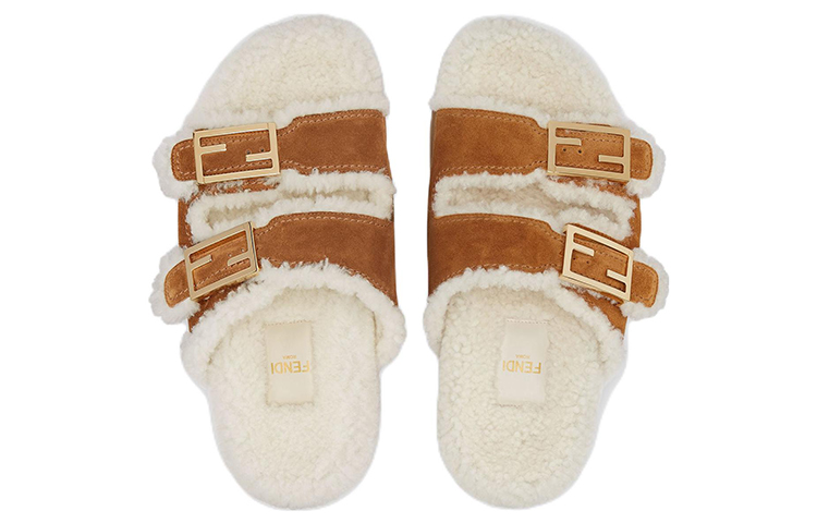 (W) Fendi Baguette 'Velvet Fashion Sandal Brown' 圖 4