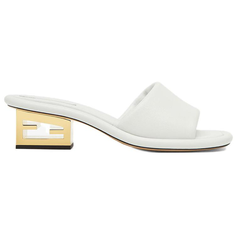 (W) Fendi Baguette 'White Leather Open-Toe' 圖 2