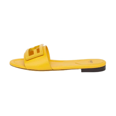 (W) Fendi Baguette 'Yellow Leather Sandal'