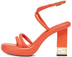 (Women) Fendi Baguette Leather 'Rectangular Open-Toe Fashion Slide Orange' 8X8426NBAF0QG5 (Women) Fendi Baguette Leather 'Rectangular Open-Toe Fashion Slide Orange' 8X8426NBAF0QG5