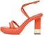 (Women) Fendi Baguette Leather 'Rectangular Open-Toe Fashion Slide Orange' 8X8426NBAF0QG5
