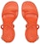 (Women) Fendi Baguette Leather 'Rectangular Open-Toe Fashion Slide Orange' 8X8426NBAF0QG5