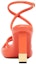 Shop (Women) Fendi Baguette Leather 'Rectangular Open-Toe Fashion Slide Orange' 8X8426NBAF0QG5