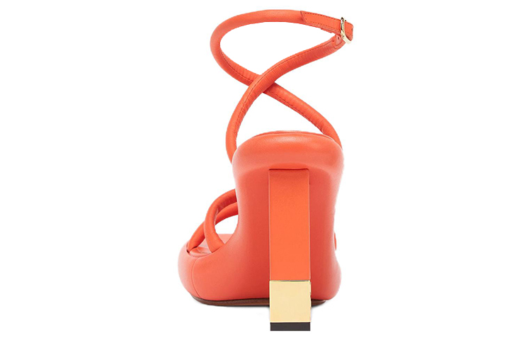 Shop (W) Fendi Baguette Pelle ''Sandalo Aperto Rettangolare Slip-On Arancione'' 8X8426NBAF0QG5