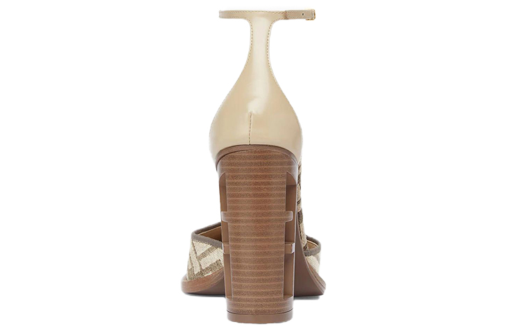 (W) Fendi Baguette Leather High Heels 'Light Grey' 圖 5