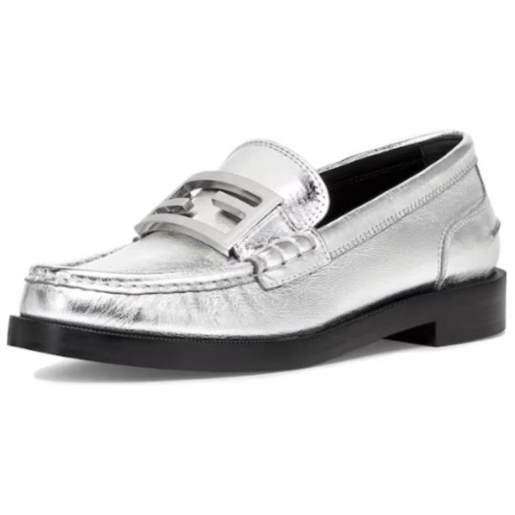 (W) Fendi Baguette Leather Loafer 'Silver' 圖 3