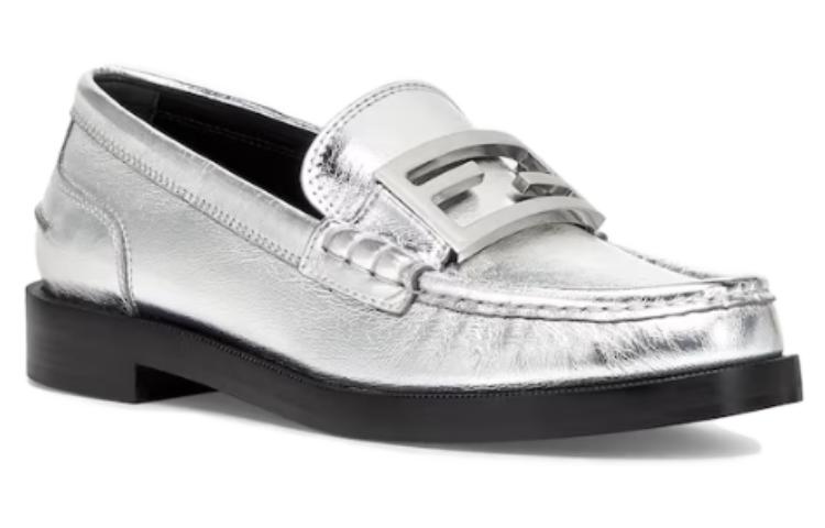 (W) Fendi Baguette Leather Loafer 'Silver' 圖 4