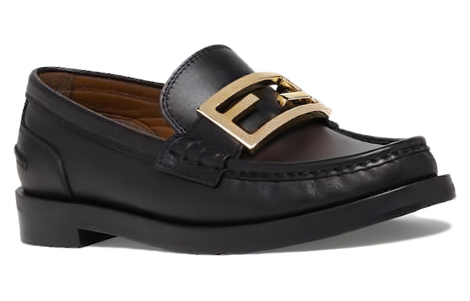 Shop (W) Fendi Baguette Loafer 'Hitam' 8D8450-NA7-F0QA1