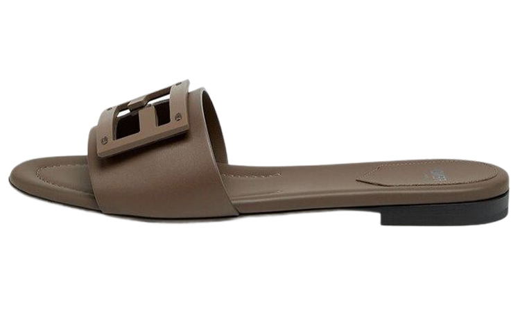 Buy FENDI 芬迪 Baguette 皮革涼鞋 女款 棕色