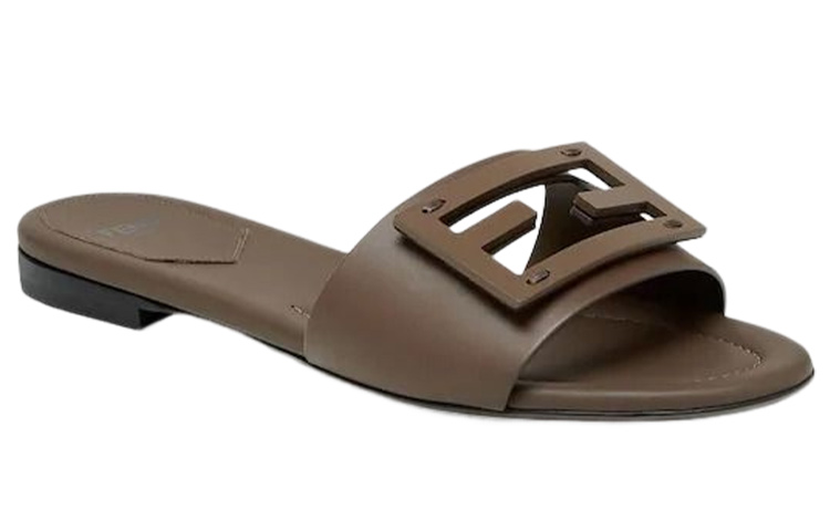 Order FENDI 芬迪 Baguette 皮革涼鞋 女款 棕色