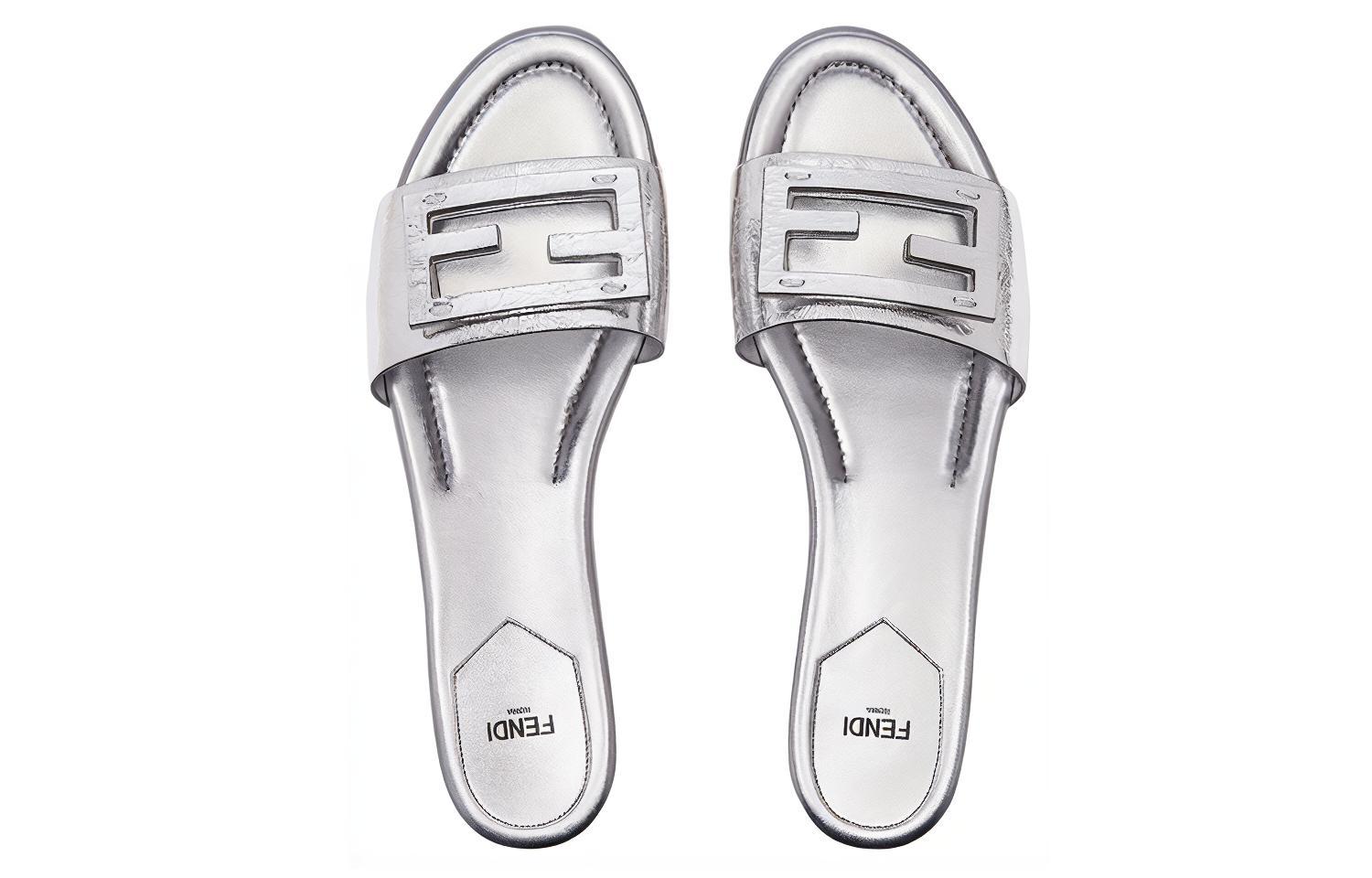 (W) Fendi Baguette Slide 'Silver Fashion' 圖 3