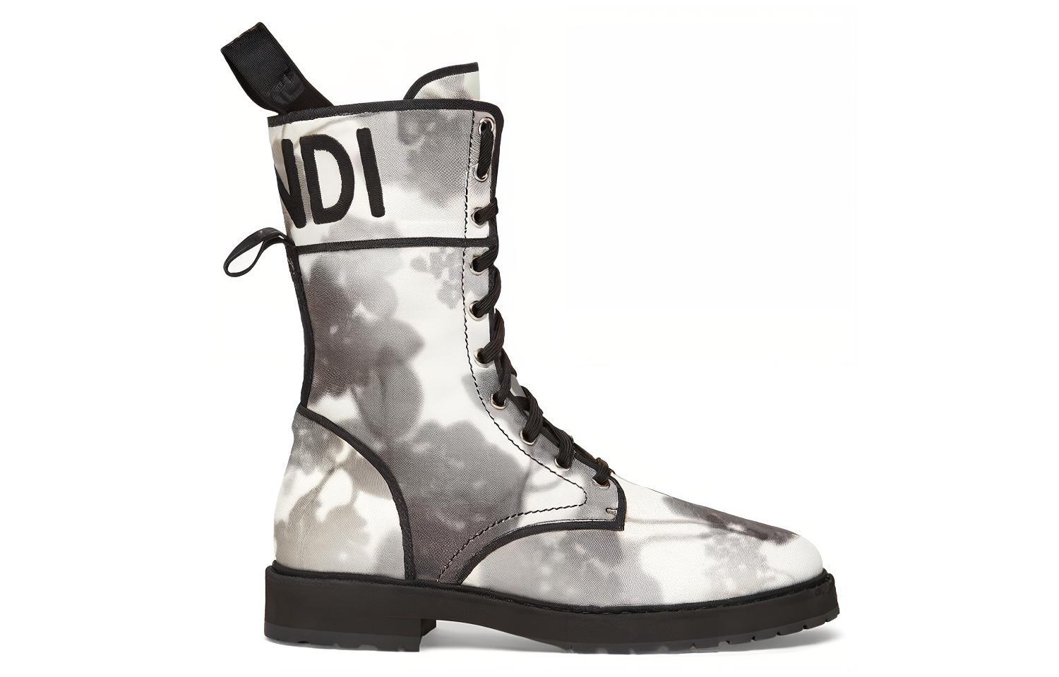Order (W) Fendi Biker-Style Stiefelette ''Grau'' 8T8114AF5IF1DVL