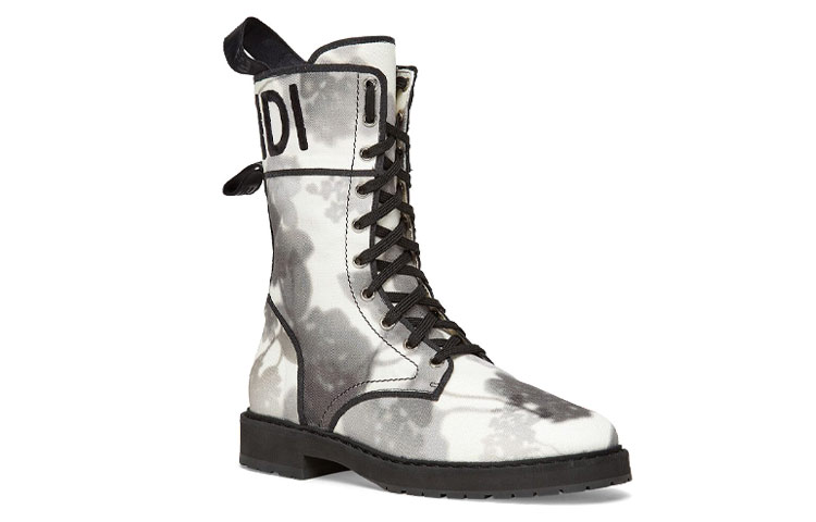 Lookbook (W) Fendi Biker-Style Stiefelette ''Grau'' 8T8114AF5IF1DVL