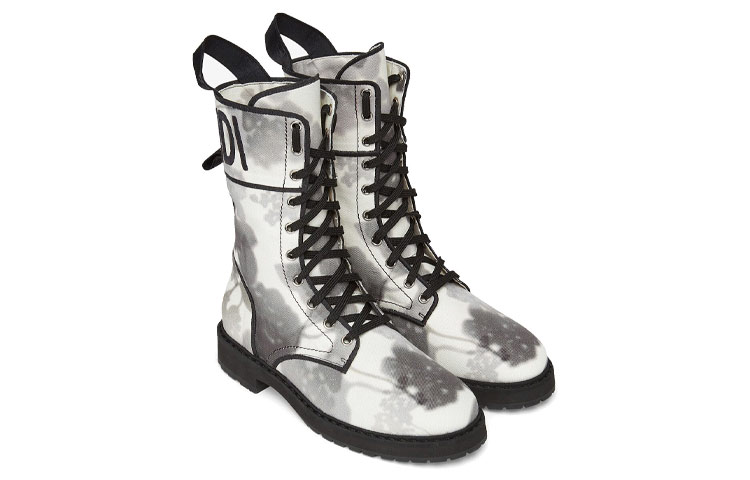 Shop (W) Fendi Biker-Style Stiefelette ''Grau'' 8T8114AF5IF1DVL