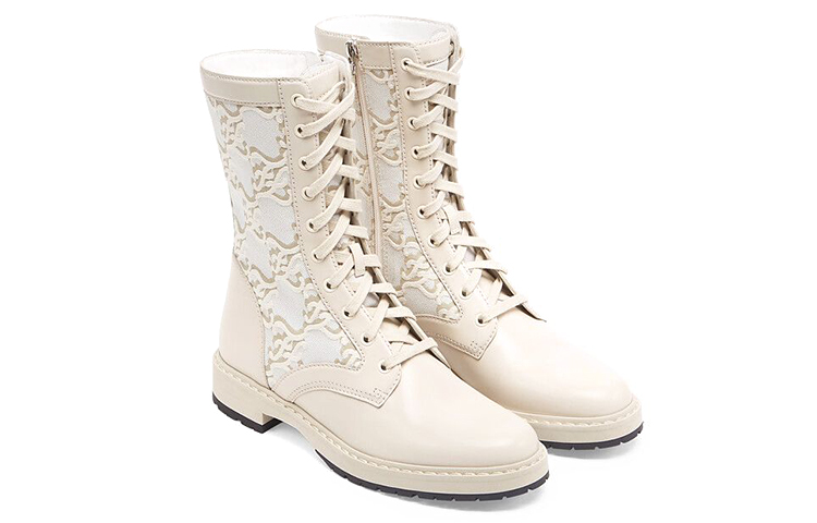 Lookbook (W) 芬迪白色时尚皮革骑行靴 8T8213AGEJF1FFA